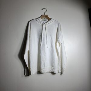 Peace Love World Women's Hoodie Cream Size  Medium Closet Staple staple